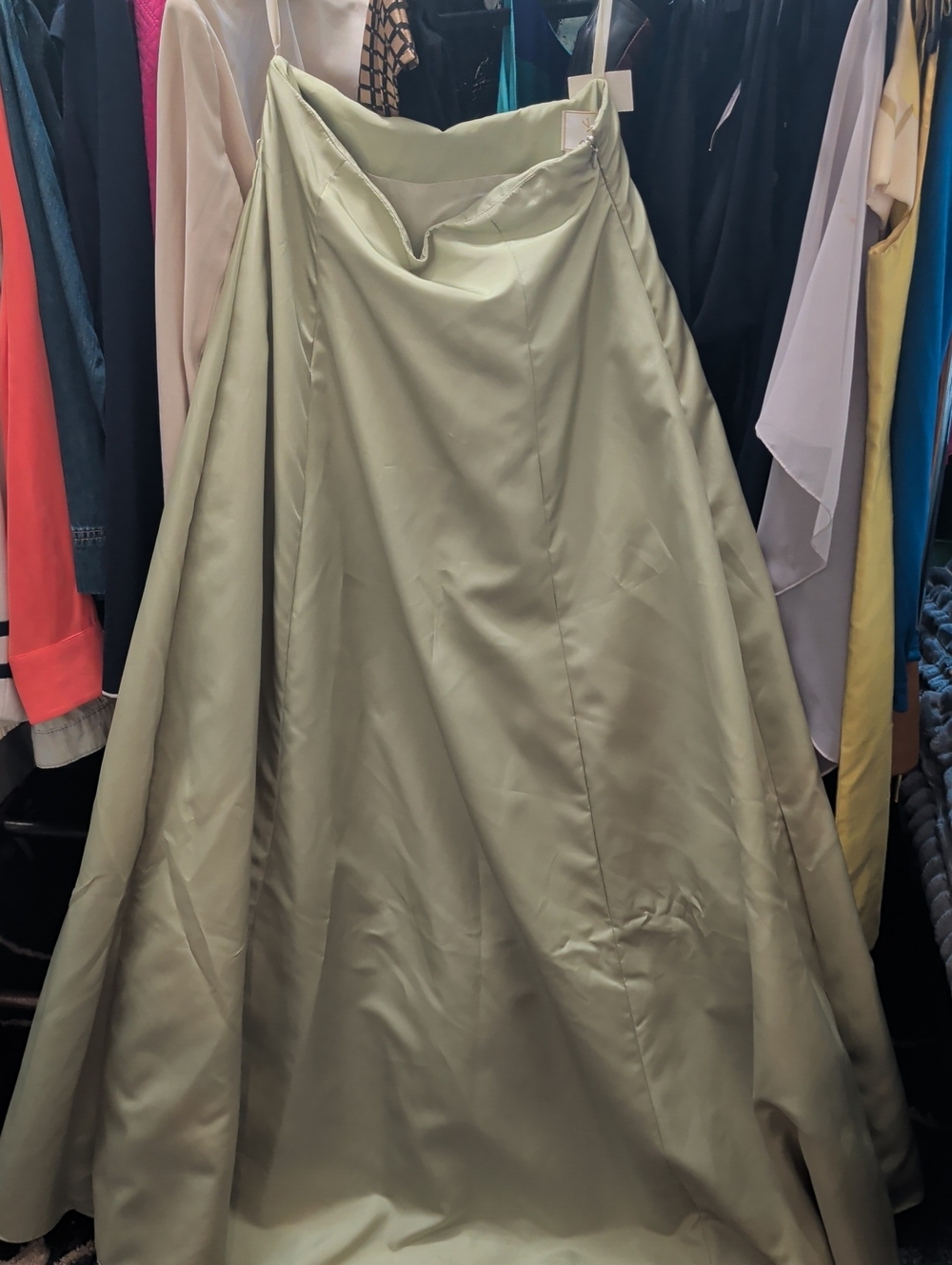 Victoria Royal Ltd Light Sage A-Line Full Skirt